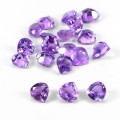 Ametysty kamienie naturalne 24 sztuki 5.25 ct szlif serce