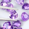 Ametysty kamienie naturalne 24 sztuki 5.25 ct szlif serce