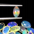 Opale ogniste 5.07 ct kamienie naturalne 34 sztuki