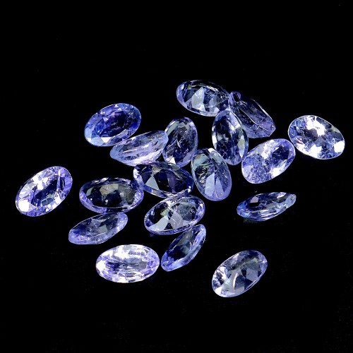 Tanzanity 17 sztuk kamienie naturalne 4.05 ct
