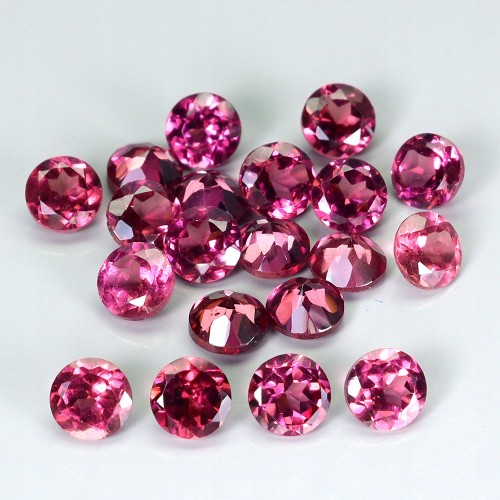 Granaty rodolity kamienie naturalne 20 sztuk 5.5 ct