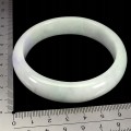 Artystyczna bransoletka 308.95ct jadeit naturalny kamień śr. 5.7 cm