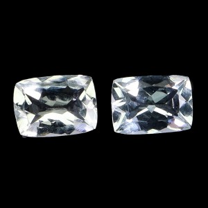 Akwamaryny kamienie naturalne 1.61 ct 2 sztuki