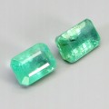 Szmaragdy kamienie naturalne 1.05 ct 2 sztuki