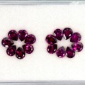 Granaty rodolity kamienie naturalne 15 sztuk 5.44 ct