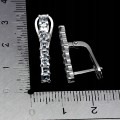 Srebrne delikatne eleganckie kolczyki akwamaryny naturalne 925 3