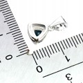 925 Delikatny elegancki wisiorek srebrny naturalny topaz london cyrkonie