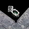 Delikatny elegancki wisiorek srebrny naturalny beryl cyrkonie 925