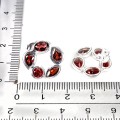 Kolczyki zjawiskowe eleganckie naturalne granaty Mozambik srebro 925 3