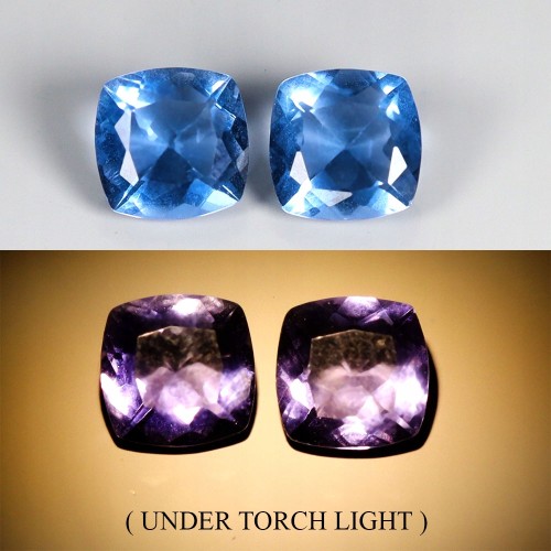 Fluoryty kamienie naturalne 2.11 ct 2 sztuki