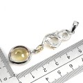 Srebrny zjawiskowy wisiorek naturalny 13 ct cytryn smok 925
