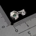 925 Delikatny minimalistyczny wisiorek srebrny naturalny opal ognisty