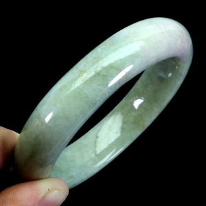 Artystyczna bransoletka 298.6 ct jadeit naturalny kamień śr. 5.5 cm