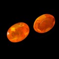 Opale pomarańczowe kamienie naturalne 1.7 ct 2 sztuki