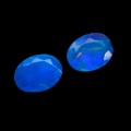 Opale niebieskie kamienie naturalne 1.45 ct 2 sztuki