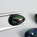 Opale czarne 4.16 ct kamienie naturalne 6 sztuk