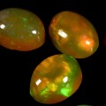 Opale ogniste 4.35 ct kamienie naturalne 7 sztuk