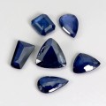 Szafiry niebieskie Australia kamienie naturalne 1.59 ct 6 sztuk