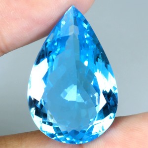 Swiss blue topaz duży kamień naturalny 26.13 ct