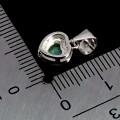 925 Delikatny minimalistyczny wisiorek srebrny naturalny opal ognisty serce
