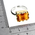 Pierścionek srebrny 925 elegancki naturalne tygrysie oko r 19