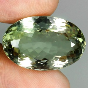 Prasiolit - zielony ametyst kamień naturalny 33.3 ct ogromny
