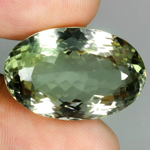 Prasiolit - zielony ametyst kamień naturalny 33.3 ct ogromny