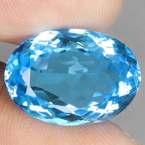 Swiss blue topaz kamień naturalny 18.2 ct