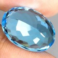 Swiss blue topaz kamień naturalny 18.2 ct