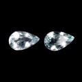 Akwamaryny kamienie naturalne 1.4 ct 2 sztuki