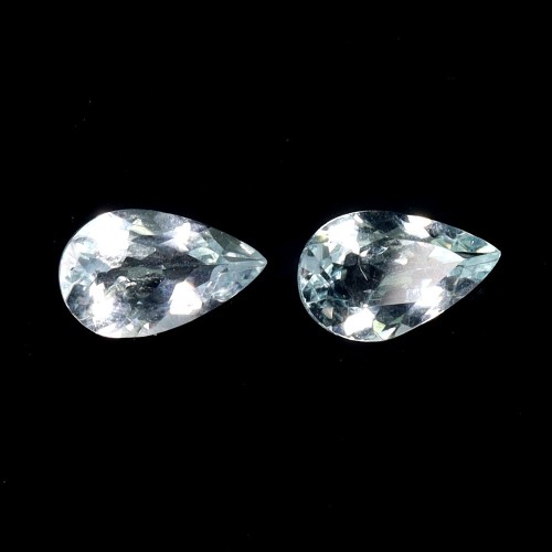 Akwamaryny kamienie naturalne 1.4 ct 2 sztuki