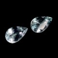 Akwamaryny kamienie naturalne 1.4 ct 2 sztuki