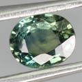 Szafir niebiesko zielony Australia kamień naturalny 0.6 ct