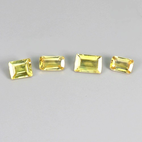 Szafiry żółte Australia kamienie naturalne 1.19 ct 4 sztuki