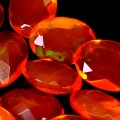 Opale ogniste pomarańczowe 4.28 ct kamienie naturalne 11 sztuk