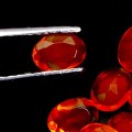 Opale ogniste pomarańczowe 4.28 ct kamienie naturalne 11 sztuk