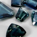 Szafiry niebiesko zielone Australia kamienie naturalne 1.57 ct 6 sztuk