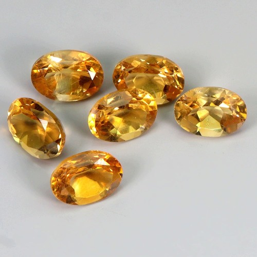 Cytryny kamienie naturalne 4.26 ct 6 sztuk