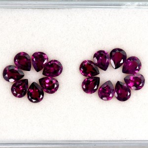 Granaty rodolity kamienie naturalne 15 sztuk 5.58 ct