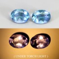 Fluoryty kamienie naturalne 1.66 ct 2 sztuki