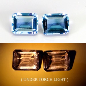 Fluoryty kamienie naturalne 5.75 ct 2 sztuki