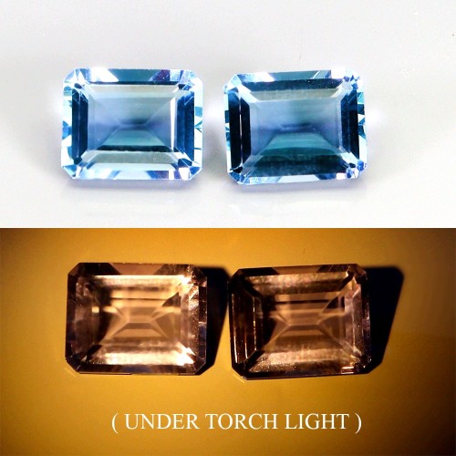Fluoryty kamienie naturalne 5.75 ct 2 sztuki