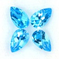 Topazy swiss blue 4 sztuki kamienie naturalne 4.6 ct