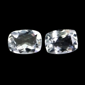 Akwamaryny kamienie naturalne 1.36 ct 2 sztuki