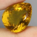 Cytryn kamień syntetyczny 28.5 ct 20 x 16 x 13.5 mm