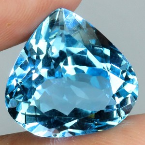 Swiss blue topaz kamień naturalny 10.45 ct