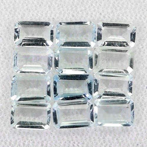 Akwamaryny kamienie naturalne 12 sztuk 4.95 ct