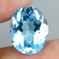 Sky blue topaz kamień naturalny 4.18 ct