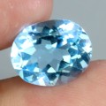 Sky blue topaz kamień naturalny 4.18 ct
