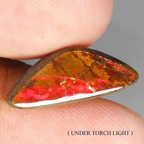 Amolit ammolit kamień naturalny 7.65 ct 21 x 8 mm